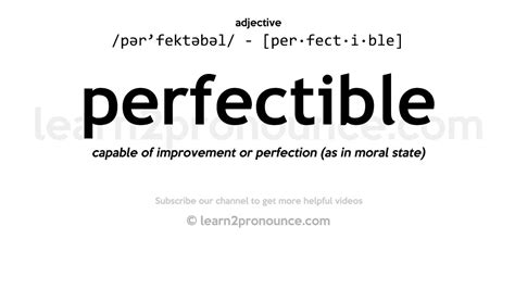 Perfectible - definition of perfectible by The Free Dictionary