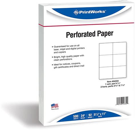 Perforated Paper Template