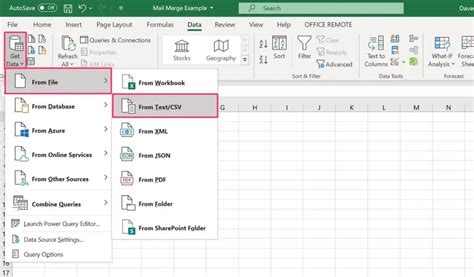 Perform a Microsoft Word Mail Merge From Within Excel