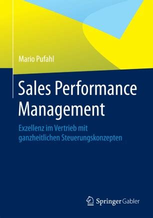 Performance Management in Sales SpringerLink