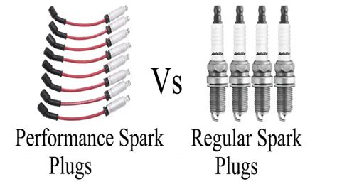 Performance spark plugs vs regular.  High-performance spark plugs, leve...