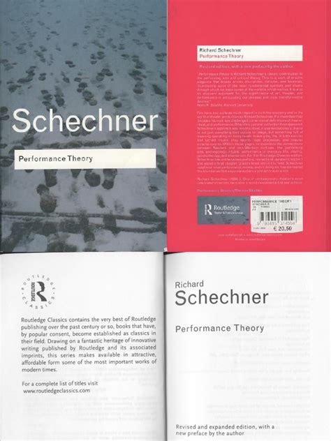Performance theory schechner pdf
