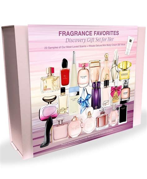 Chloé Eau de Parfum Fragrance Collection. $39.00 - 168.00. Extra 15% use: FRIEND. With offer $33.15 - 142.80. (1794) Shop Macy's large variety of perfume gift sets. Find the perfect gift set for any occasion! FREE Shipping on all beauty purchases.