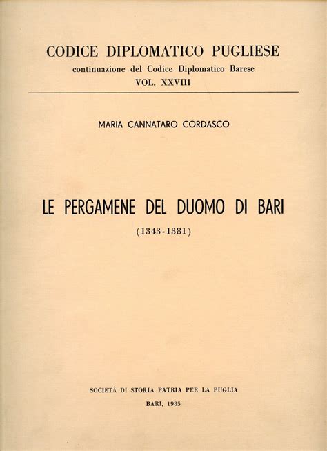 Pergamene del duomo di bari, 952 1309. - Quality manual ds gmp 2007 contents.