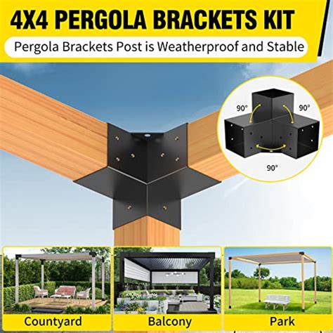 Pergola Kit with SHADE SAIL for 6x6 Wood Posts. $1,085 USD - $1,248 USD | $1,168 USD. Page 1 of 3. Keep it simple with our modern, DIY pergola kits that will allow you to create your own backyard oasis in no time. . Pergola braces