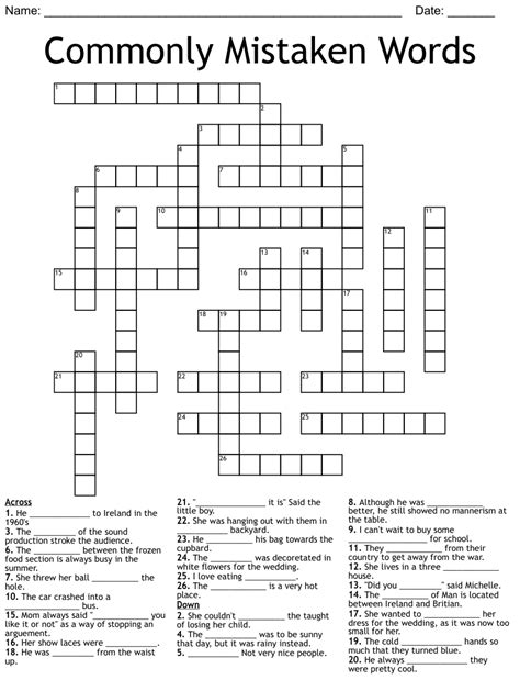 Perhaps im mistaken crossword. Are you a crossword enthusiast looking to master the New York Times daily crossword puzzle? Look no further. In this article, we will provide you with tips and strategies to help y... 