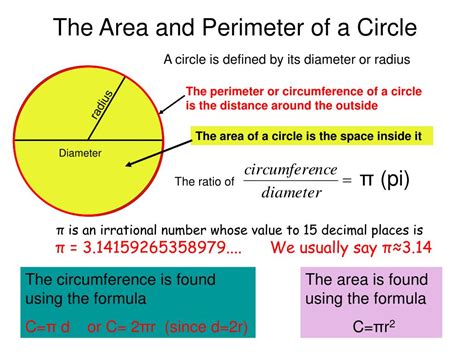 Perimeter of a circle. Jul 20, 2023 · Download Article. 1. Use the formula C = πd to find the circumference if you know the diameter. In this equation, "C" represents the circumference of the circle, and "d" represents its diameter. That is to say, you can find the circumference of a circle just by multiplying the diameter by pi. Plugging π into your calculator will give you its ... 