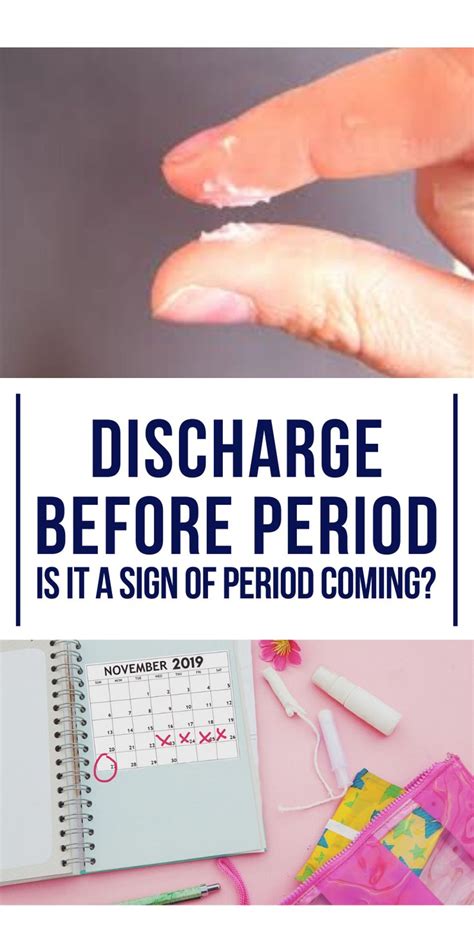 The days leading up to a menstrual period are often associated with PMS symptoms such as cramping and bloating. But the shifts in hormone levels also cause many people with vaginas to experience changes in vaginal discharge. Most of the time, this increase or decrease in discharge is normal.. 