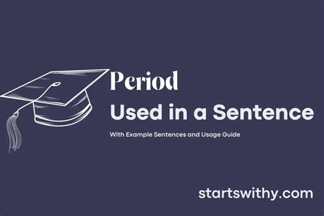 Period used in a sentence