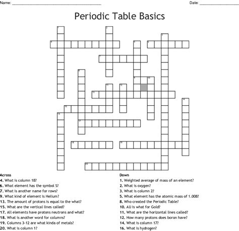 Periodic Table Basics Answer Key Pdf Periodic Table Timeline