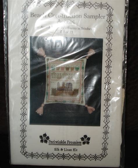 Periwinkle Promises sampler accents embroidery kit Etsy