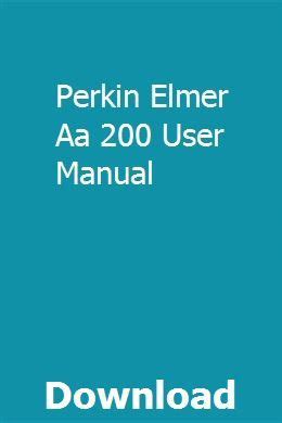 Perkin elmer aa 200 user manual. - 2004 johnson outboard sr 4 5 4 stroke service manual.