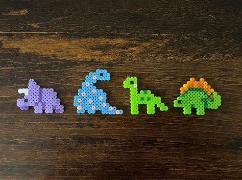 Perler Bead Dinosaur Etsy