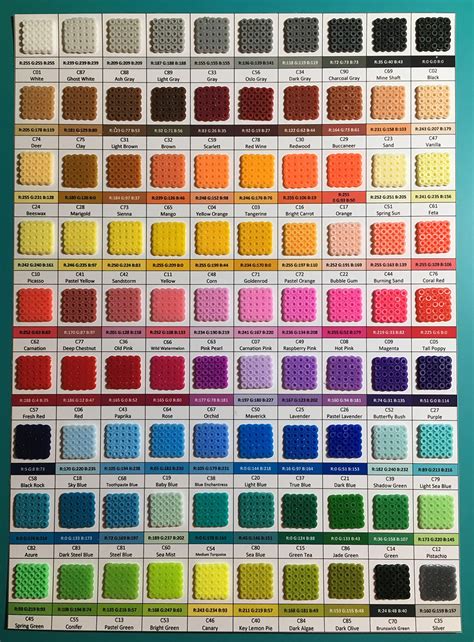 Perler bead color chart. Things To Know About Perler bead color chart. 