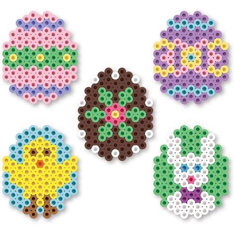 Easter Fuse Bead Templates Bundle, Hama Perler Nabbi Pyssla Beads Craft Pattern Set, Eggs Bunny Chick Bunting Art, Printable Gift Activity (107) $ 2.75