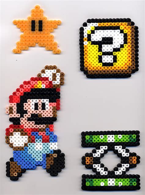 And if you want to see more Perler bead designs from the game, check out my post on Super Mario Perler Bead Ideas. Wild Mushrooms. Our patterns are becoming bigger and more complex. Just take a look at these mushrooms. These would look great sitting together with your indoor potted plants. Charmander . Yep, we are definitely going …. 