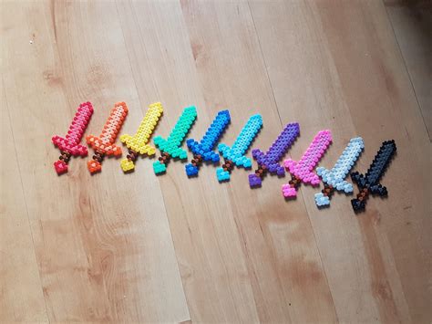 Set of 3 Minecraft Perler Beads Sword Keychain, Iron Sword, Stone Sword, Diamond Sword, Perler Beads Keychain, Minecraft Swords, Keychains (129) $ 15.00. Add to .... 