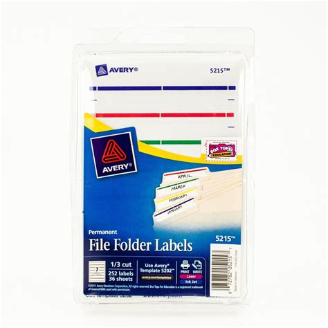 Permanent File Folder Labels by Avery® AVE05215