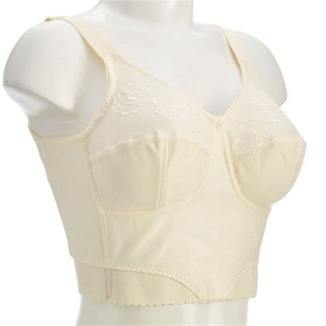Permanent lingerie. Band size: Measurement equals 14½ inches. 14½ x 2 = 29 Band size is 29 inches. Cup size: The measurement is 17½ inches. 17½ x 2 = 35. Bra size: 29 inches underbust and 35 inches overbust, gives a bra size of 34B. 