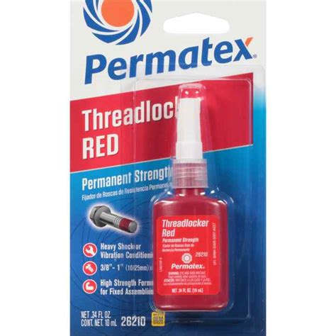Permanent thread lock. 008 In.  Product Description Permatex High-Stre...