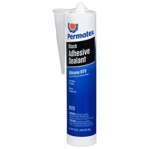 Permatex ® Black Silicone Adhesive Sealant, 12.9 OZ