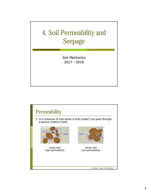 Permeability and Seepage - Applied Soil Mechanics - Wiley Online …