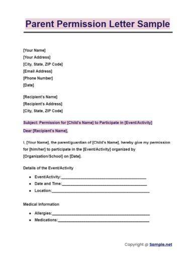 Permission letter for school from parents.  Learn how to write an effective pa...
