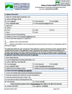 Permit Number: 2014-O01 - dec.vermont.gov