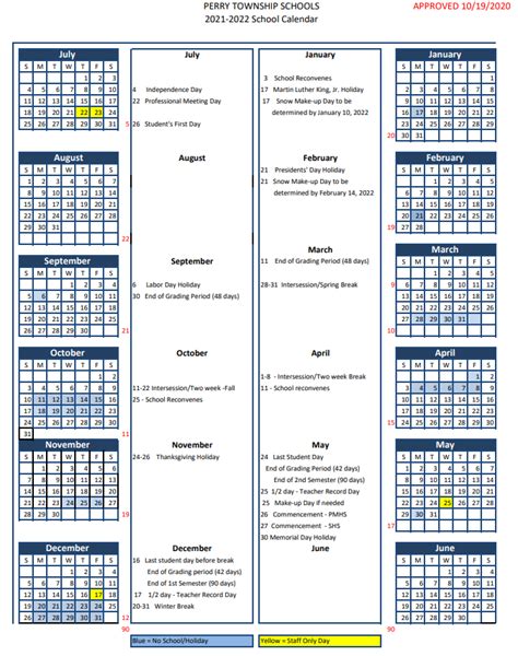 Perry Tech Calendar
