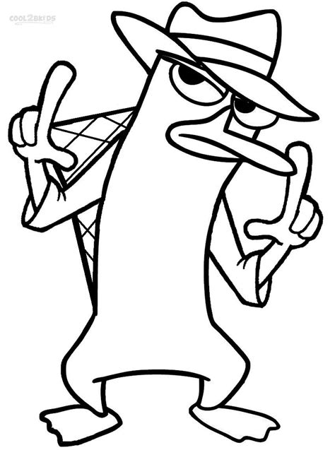 Perry The Platypus Coloring Shee