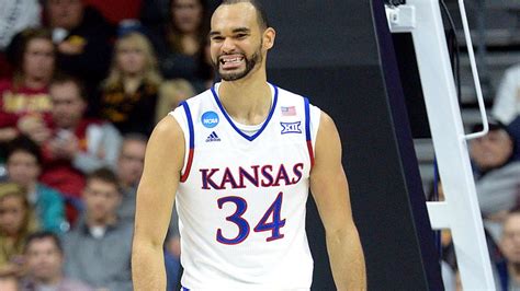 Perry Ellis is a man amongst boys right now. In fairness he is like 29. &mdash; Tom (@TJFsports) November 18, 2015. Perry Ellis first coach at Kansas, throwback to freshman year pic.twitter.com .... 
