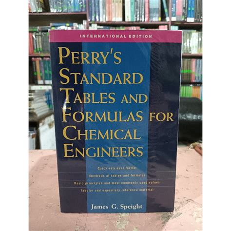 Perrys Standard Tables And Formulas For Chemical Engineers