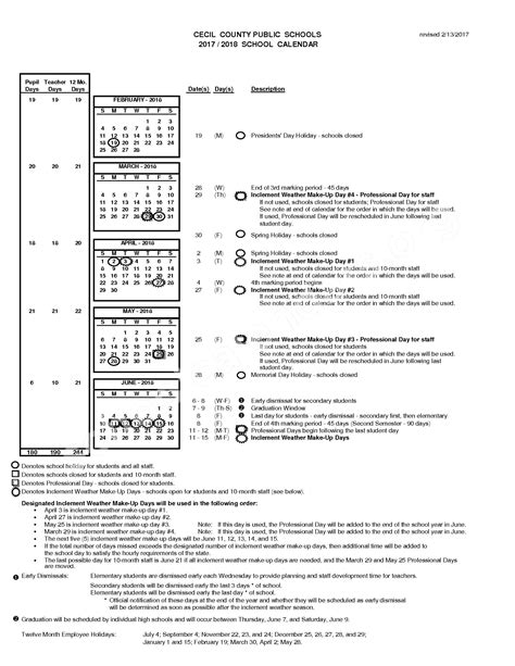 Perryville High School / Calendar - Cecil County Public Schools