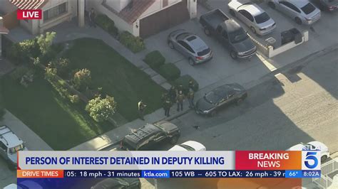 Person detained in shooting death of Los Angeles County Sheriff's Deputy Ryan Clinkunbroomer