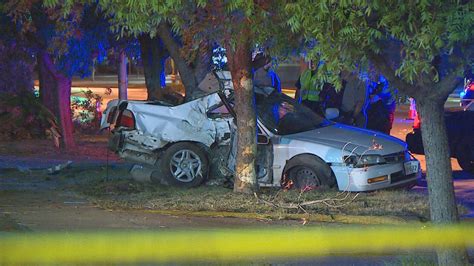 Person killed after hitting tree with vehicle in Denver
