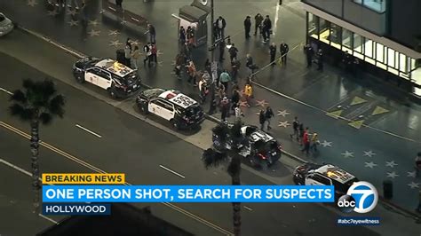 Person shot in the head on Hollywood Boulevard, suspects at large
