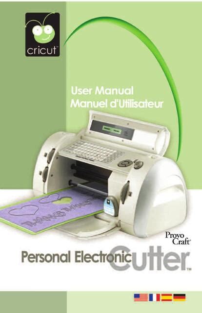 Personal Cricut Cutter User Manual Electric