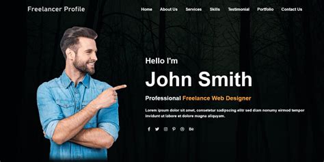 Personal Portfolio Bootstrap Template & Themes BootstrapLily