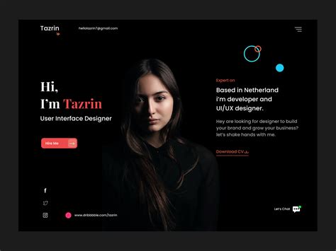 Personal Portfolio Web UI Portfolio web design, Portfolio design