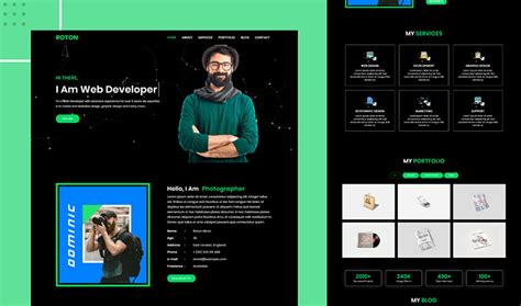 Personal Portfolio Website Template Source code for sell