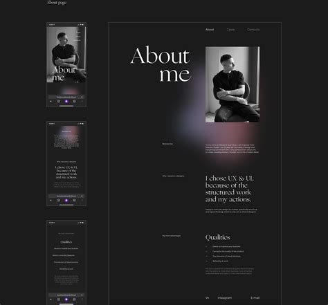 Personal UI/UX Designer Portfolio Website on Behance