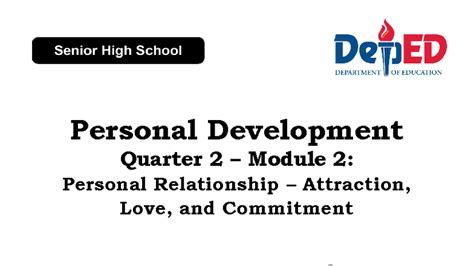 Personal development q2 modules. CO_Q2_Personal Development SHS Module 2 ...