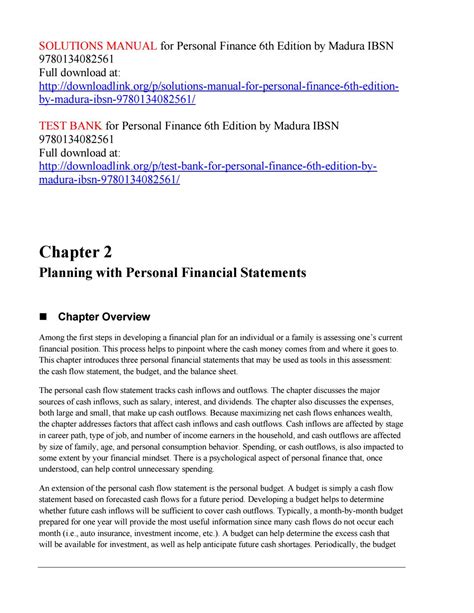 Personal finance 6th edition solution manual. - 2008 lexus es350 service repair manual software.