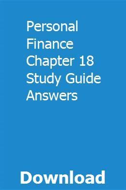 Personal finance chapter 18 study guide answers. - Service manual sony mds je530 mini disc deck.