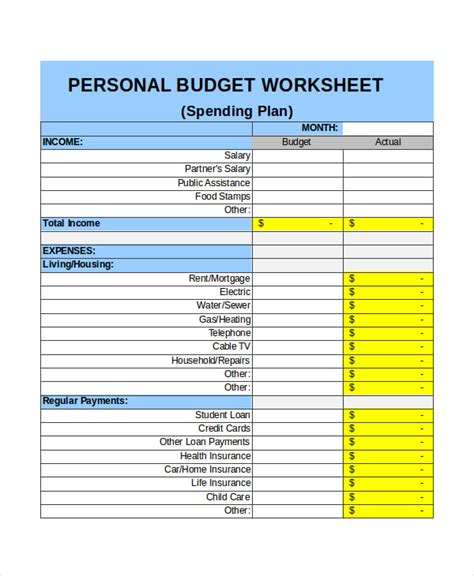 Personal monthly budget template. Make a personal finance management document without going through the tedious process of curating a budget matrix from scratch. Simply fill out this easily editable Monthly Budget Template and start managing your monthly expense. Downloadable in Google Sheets and Excel, this template is yours to keep forever to save you time, money, and effort ... 