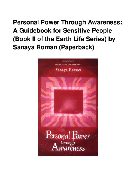 Personal power through awareness a guidebook for sensitive people book ii of the earth life series. - Manuale del raccoglitore di erba westwood s1300.