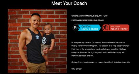 Personal trainer examples