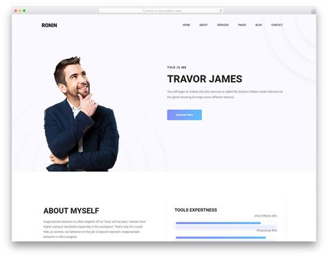 Personal website template free download bootstrap