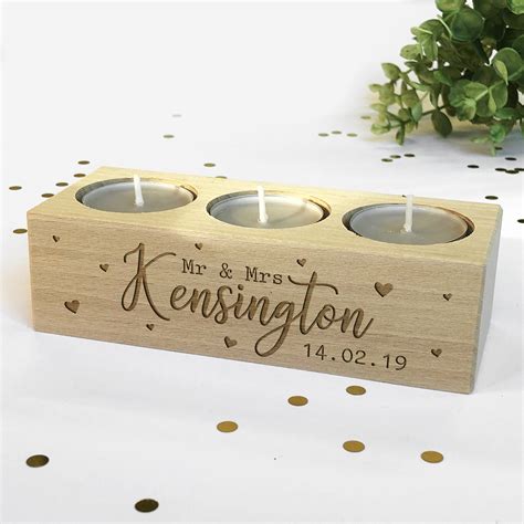 Personalised Tealight Holder - Etsy UK