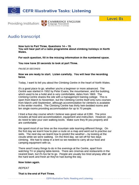 Personality listening b1.  Access complete transcriptions post-answer.  c SHORT WORK Wanted –...